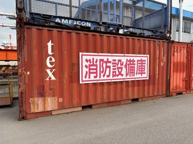 兵庫県の消防設備庫の設置事例